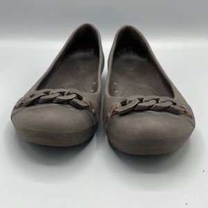 Crocs Sz 7 Gianna chain link ballet flats